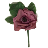Elnyílt rózsa művirág - #43 PURPLE