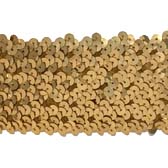 6 soros elasztikus flitterbortni, 6 cm széles - GOLD