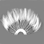 Roundshaped feathers - WHITE (fehér)