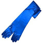 Hónaljig érő szatén kesztyű - ROYAL BLUE