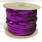 Tányérflitter 1 soros elasztikus - PURPLE-PLUM