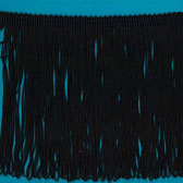 Hurkolt végű táncruha rojt 18 cm hosszú - Black (Fekete)