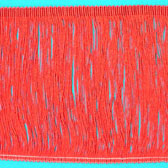 Hurkolt végű táncruha rojt 18 cm hosszú - RED