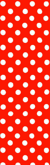 Polka dot material - RED/WHITE 20870