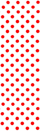 Pöttyös fürdőruha anyag - WHITE/RED