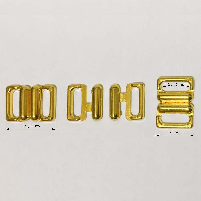 Fürdőruha kapocs (14 mm) - #53 GOLD