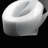 Puha lószőr szalag 4 cm széles - WHITE (fehér)